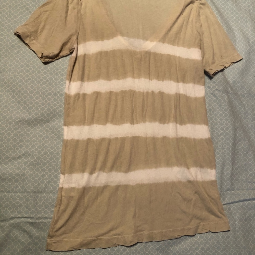 J. Crew Striped V-Neck Short Sleeve Shirt - Picture 2 of 3
